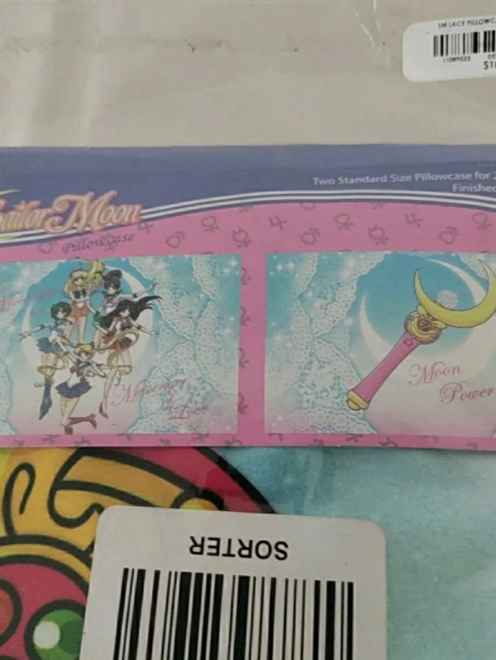Sailor Moon Scouts Moon Stick Pillowcase Set 2017 90s-style anime New Open Box